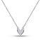 Серебряное колье Сердце без камней (арт. 7507/2209) – изображение 1