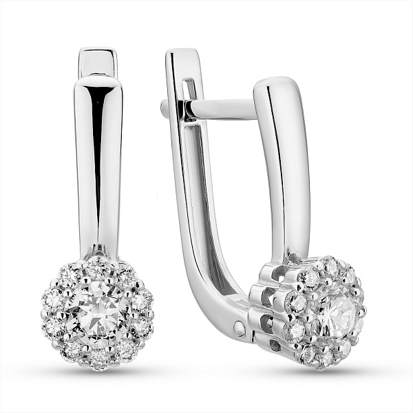 Серьги из золота с бриллиантами (арт. С011313050б) – изображение 1