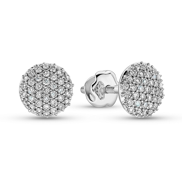 Золоті сережки пусети з діамантами (арт. С341303020б) – зображення 1