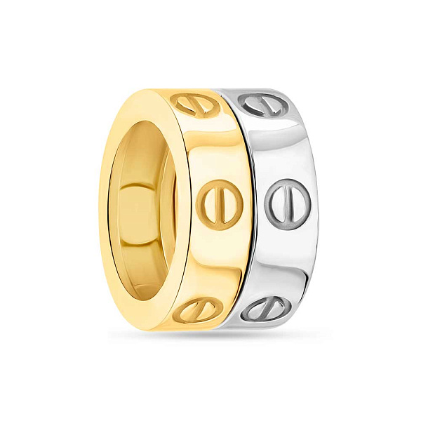 Золотая подвеска в комбинированном цвете металла (арт. 424352жб) – изображение 1