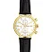 Золотий годинник зі шкіряним ремінцем (арт. 260238жбч) – зображення 2