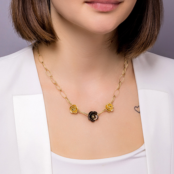 Золоте кольє Francelli (арт. 352701жкр) – зображення 2