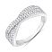 Серебряное кольцо с дорожкой из фианитов (арт. 7501/8659) – изображение 1