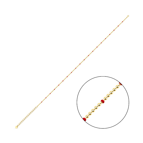 Серебряный браслет с эмалью (арт. 7509/5356жекн) – изображение 1