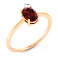 Золота каблучка з гранатом (арт. 141232Пк) – зображення 2