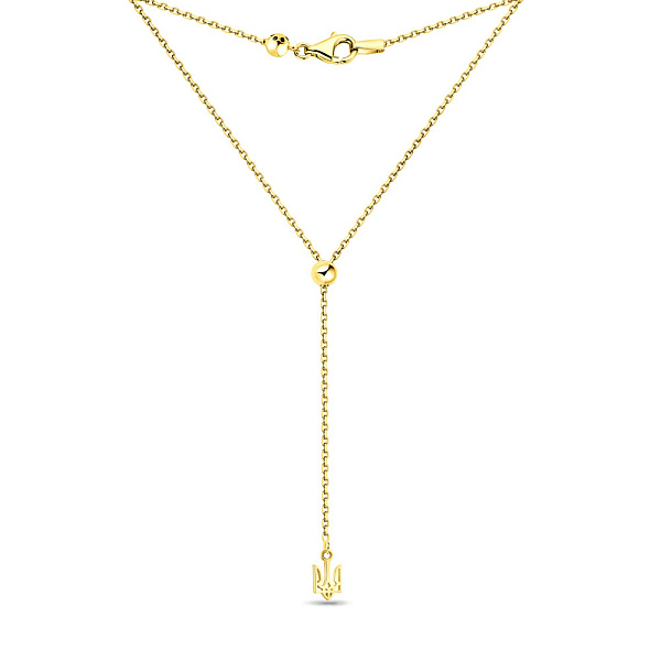 Колье Fly из желтого золота Герб Украины-Трезубец (арт. 370088ж) – изображение 2