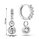 Серьги из серебра с фианитами (арт. 7502/2185994) – изображение 4