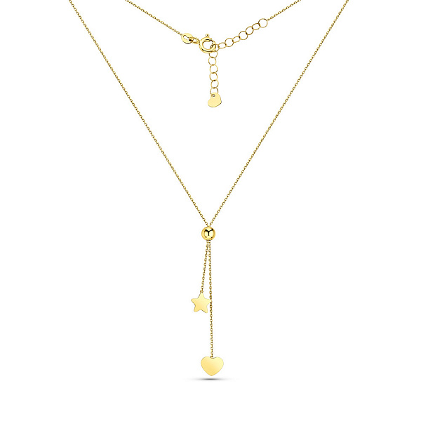 Колье из желтого золота с регулируемым размером (арт. 352567ж) – изображение 2