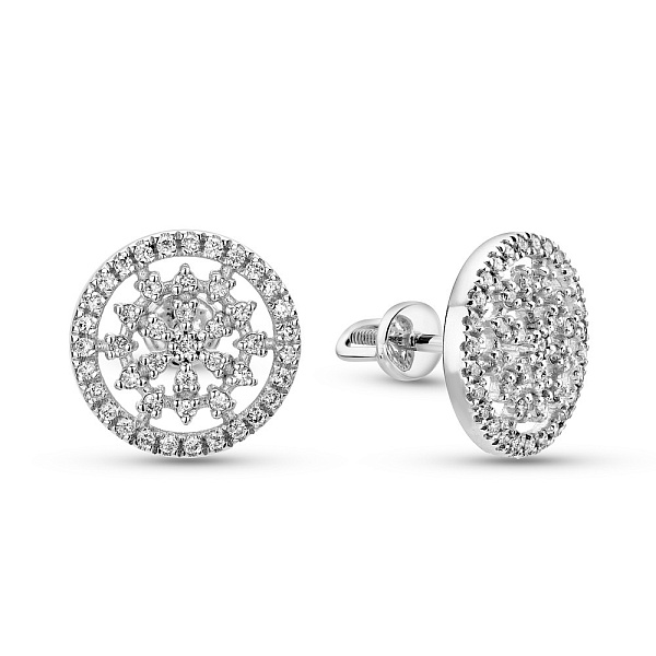 Золоті сережки пусети з діамантами (арт. 2190373202) – зображення 1