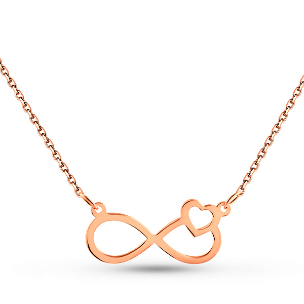 Колье Бесконечность из красного золота (арт. 352540) – изображение 1
