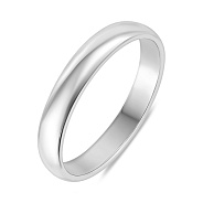 Классическое обручальное кольцо из белого золота (арт. 220100б)