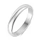 Классическое обручальное кольцо из белого золота (арт. 220100б) – изображение 1