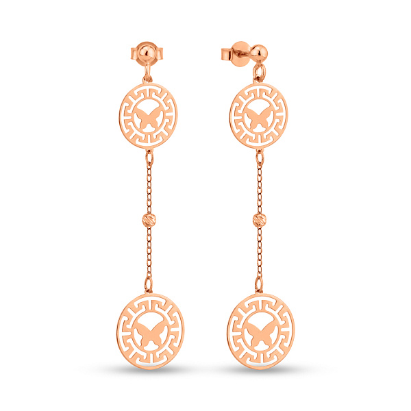 Серьги Олимпия из красного золота (арт. 1091560) – изображение 1