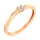 Каблучка з червоного золота з діамантом (арт. К011174010) – зображення 1