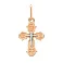 Золотой нательный крестик с распятием (арт. 501587) – изображение 1