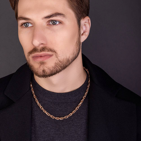 Золотое колье-цепь (арт. 352456) – изображение 2