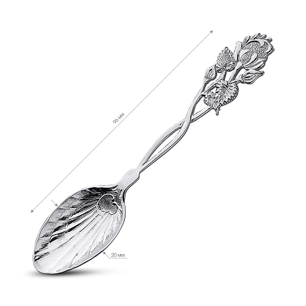 Срібна кавова ложка (арт. 7922/9003) – зображення 2