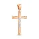 Золотий хрестик з розп'яттям (арт. 500685) – зображення 1