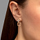 Серьги из красного золота с фианитами (арт. 220799Д) – изображение 2