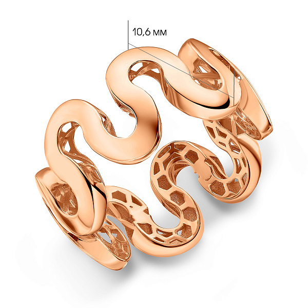 Кольцо из красного золота (арт. 156084) – изображение 4