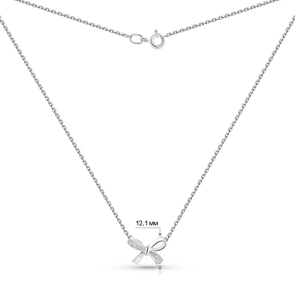 Кольє з білого золота (арт. 361310б) – зображення 3