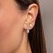 Золотые серьги с фианитами (арт. 110440ж) – изображение 2