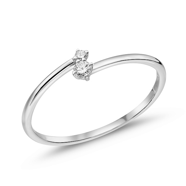 Золотое кольцо с бриллиантами (арт. К011712005б) – изображение 1