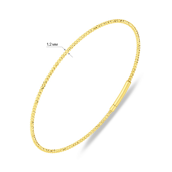 Тонкий золотой жесткий браслет (арт. 3261470ж) – изображение 2