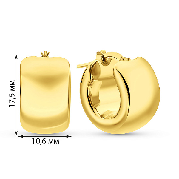 Золотые серьги Francelli (арт. 1091340/15ж) – изображение 4