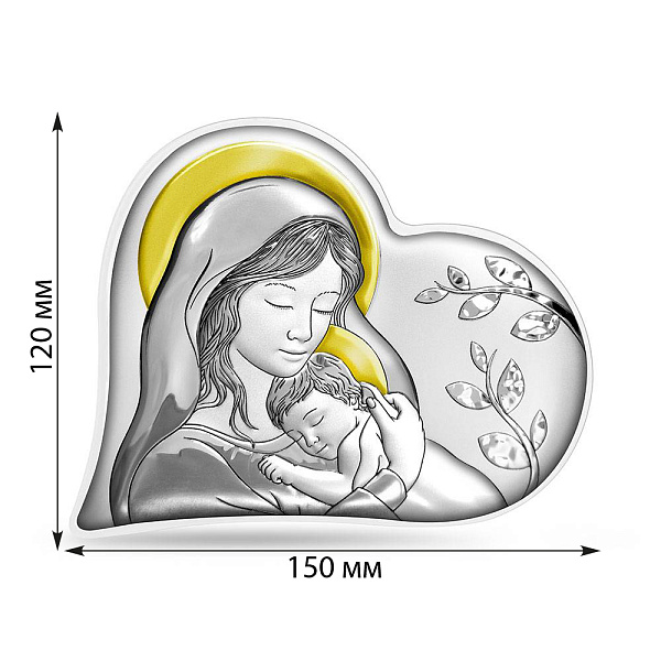 Икона Мария с младенцем (арт. KS-2/027G/B) – изображение 2