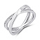 Серебряное кольцо с дорожкой из фианитов (арт. 7501/8169) – изображение 1