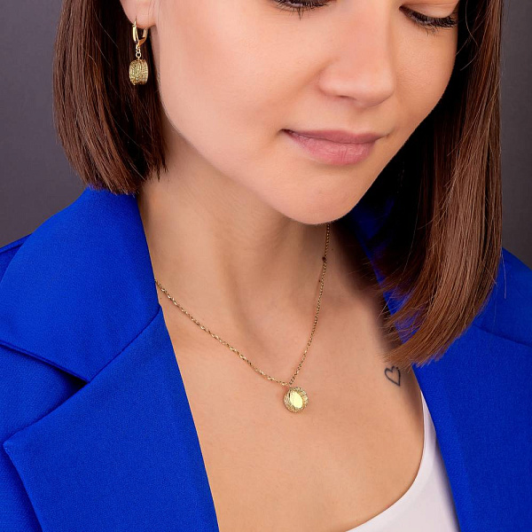 Колье из желтого золота Francelli (арт. 352667ж) – изображение 5