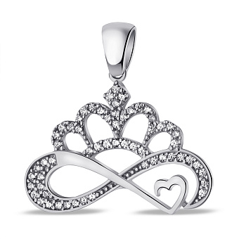 Серебряный кулон Корона (арт. 7503/4210)