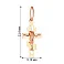 Золотой нательный крестик  "Спаси и сохрани" (арт. 529600) – изображение 2