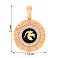 Подвес золотой "Козерог" с эмалью и фианитами (арт. 440681ечк) – изображение 4