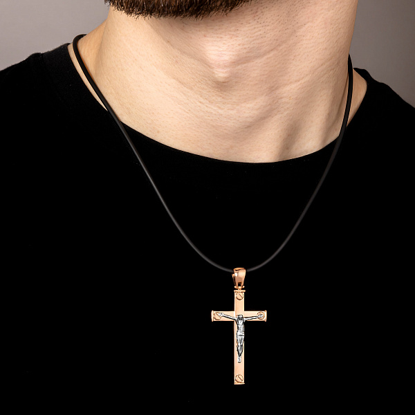 Золотий хрестик з розп'яттям (арт. 500685) – зображення 2