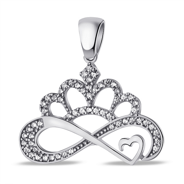 Серебряный кулон Корона (арт. 7503/4210) – изображение 1