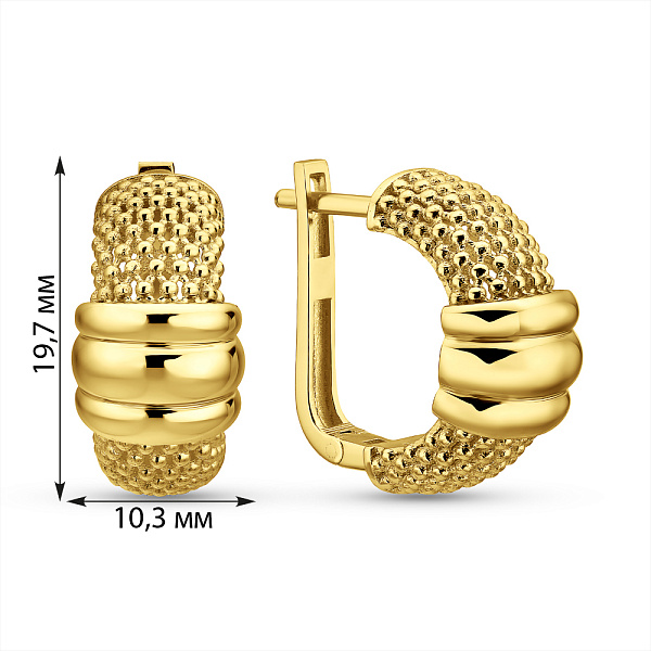 Сережки з жовтого золота (арт. 1091951ж) – зображення 8