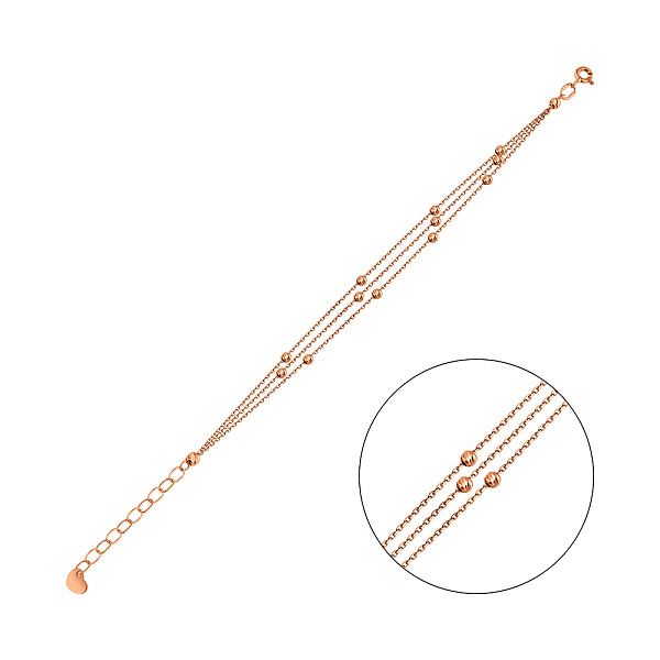 Золотой браслет без камней (арт. 340066) – изображение 1