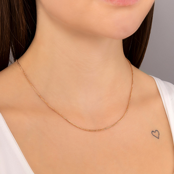 Золотая цепочка плетения Колосок (арт. ц303507) – изображение 2
