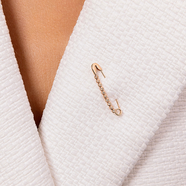 Булавка из красного золота с шариками (арт. 360146) – изображение 2