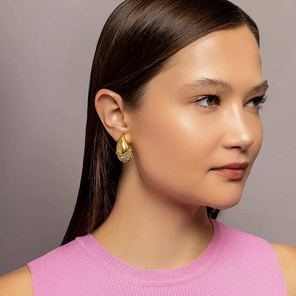 Золотые серьги Francelli (арт. е1091768ж) – изображение 4