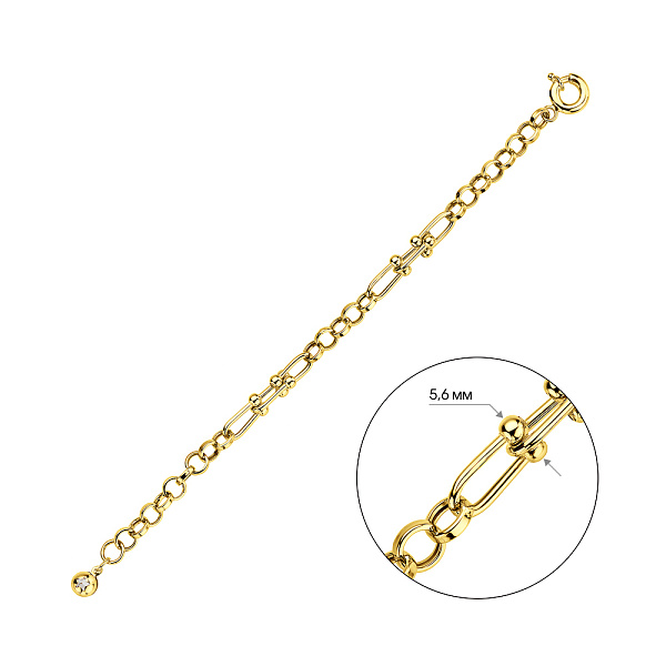 Браслет из желтого золота (арт. 3261124ж) – изображение 3