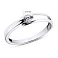 Серебряное кольцо с фианитом (арт. 7501/19028р) – изображение 2