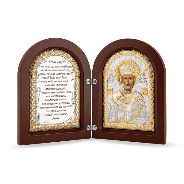 Икона Николай Чудотворец (104х138 мм) (арт. AD-3/021-003G/K/UA) – изображение 1