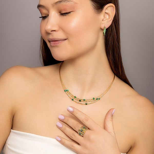 Колье Francelli из желтого золота (арт. 352941жз) – изображение 5