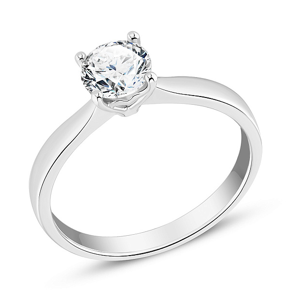 Золотое кольцо с бриллиантом 0,8 карат (арт. К01115808036б) – изображение 1