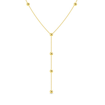 Фото Кольє-краватка з жовтого золота (арт. 360276ж)