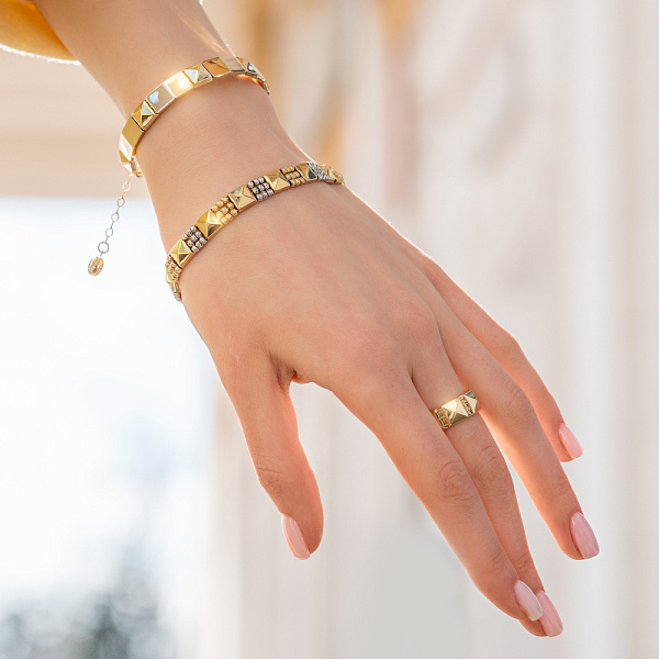 Браслет Francelli из желтого и белого золота (арт. 326127жб) – изображение 2