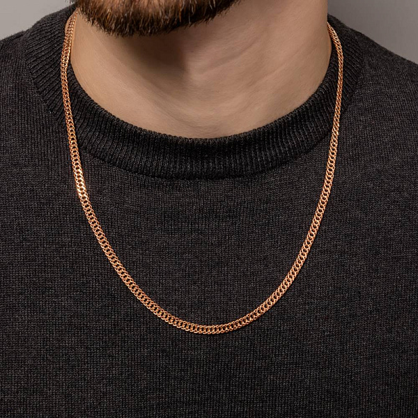 Ланцюжок з червоного золота плетіння Ромб (арт. 303010) – зображення 3